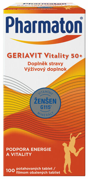 Pharmaton Geriavit Vitality 50+ 100 tablet porovnat ceny
