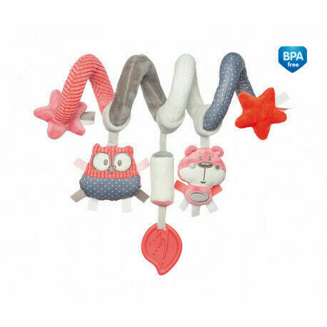 Canpol babies Plyšová spirála do kočárku PASTEL FRIENDS červená porovnat ceny