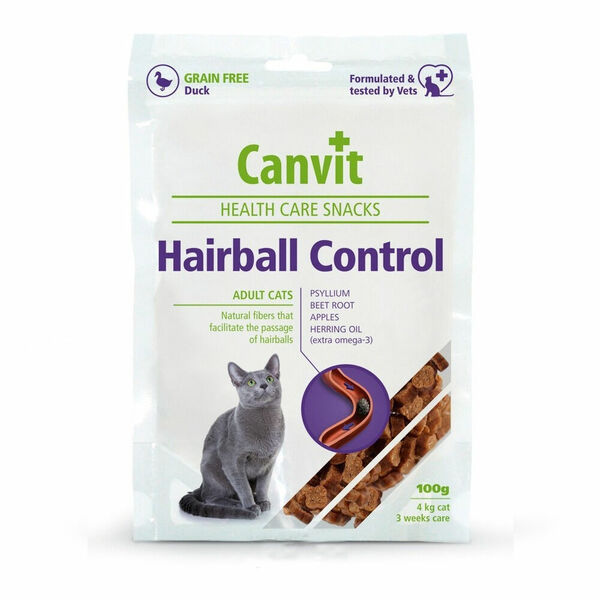 CANVIT Snacks CAT Hairball Control 100 g porovnat ceny
