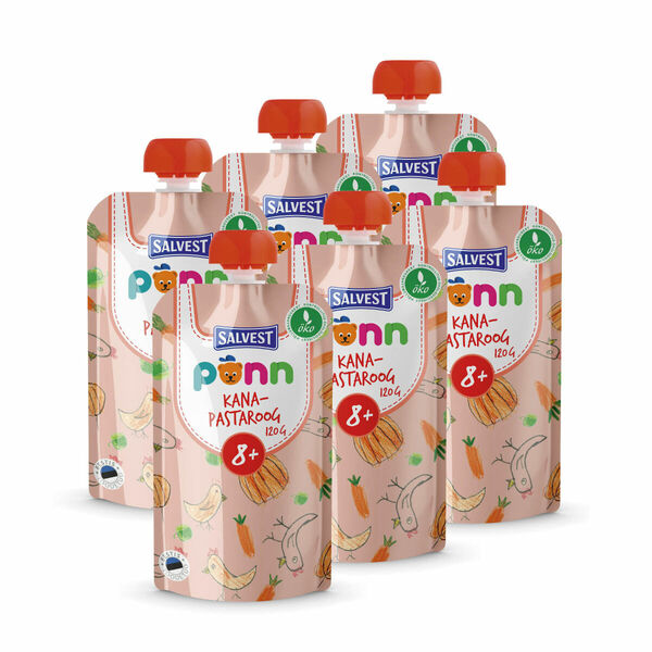 SALVEST Põnn BIO Kuřátko s těstovinami 6x120 g porovnat ceny
