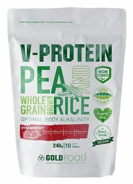GoldNutrition V-Protein jahoda 240g porovnat ceny