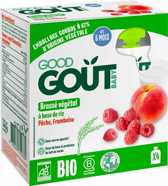 Good Gout BIO Rýžový dezert s broskví a malinou 4x85g porovnat ceny