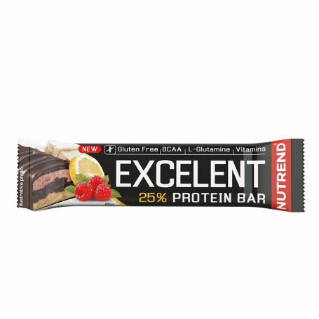 Tyčinka EXCELENT BAR DOUBLE citron, tvaroh, malina s brusinkami 85g Nutrend porovnat ceny