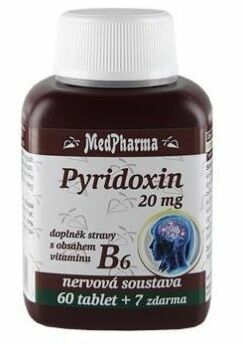 MedPharma Pyridoxin (vitamin B6) 20mg 67 tablet porovnat ceny