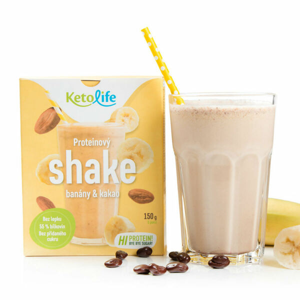 KETOLIFE Proteinový shake banány a kakao 150 g porovnat ceny