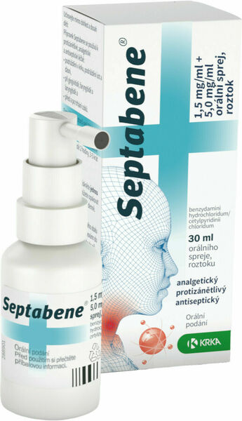 Septabene® 1.5mg/ml+5.0mg/ml orální sprej 30ml porovnat ceny