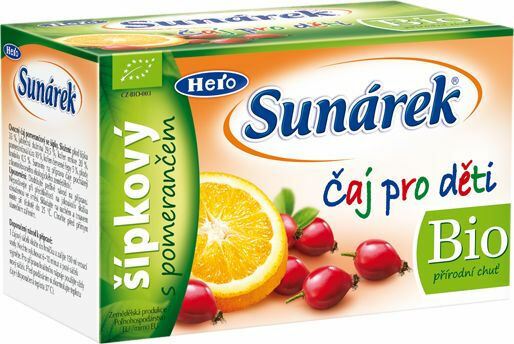 Sunárek Čaj pro děti šípkový s pomerančem 20x1.5 g porovnat ceny
