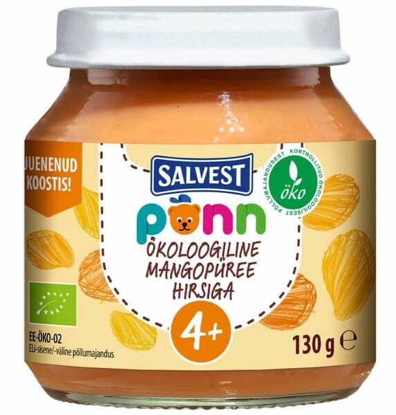 Salvest Põnn BIO Mangovo-banánové pyré s jáhly 130g porovnat ceny
