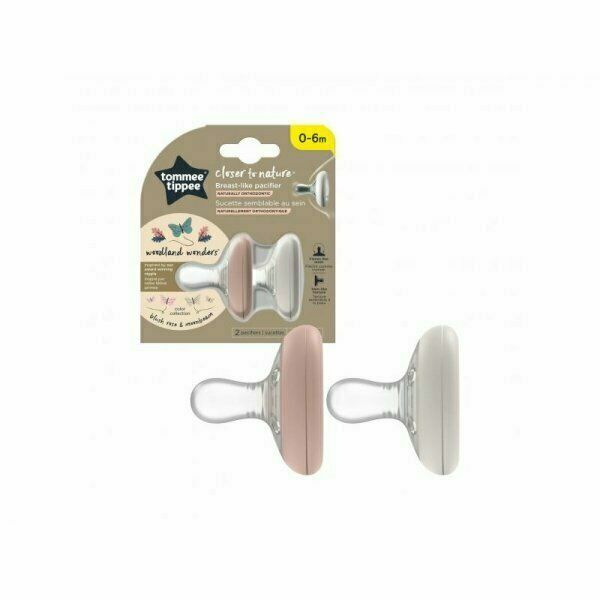 Tommee Tippee Šidítko silikon Natural Blush Rose 2ks 0-6m porovnat ceny