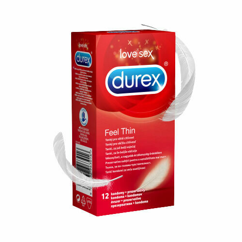 Durex Feel Thin Classic kondomy 12ks porovnat ceny