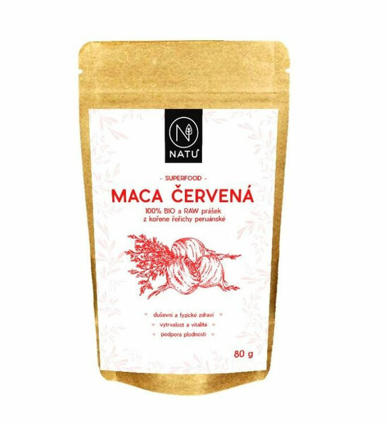 NATU Maca červená BIO prášek 80 g porovnat ceny