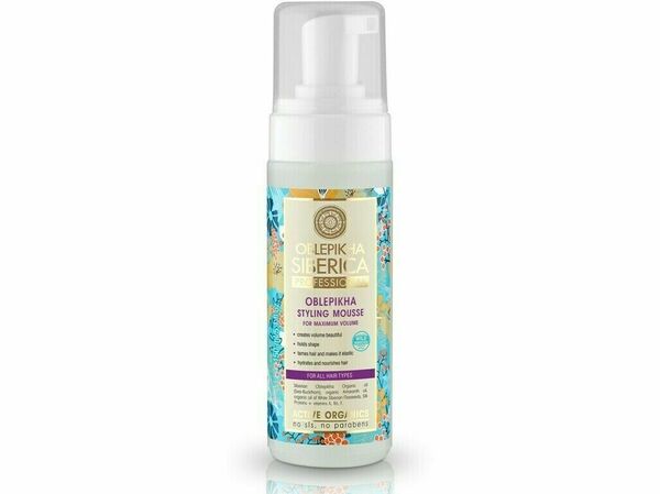 Natura Siberica  Rakytníková pěna pro maximální objem pro všechny typy vlasů 170ml porovnat ceny