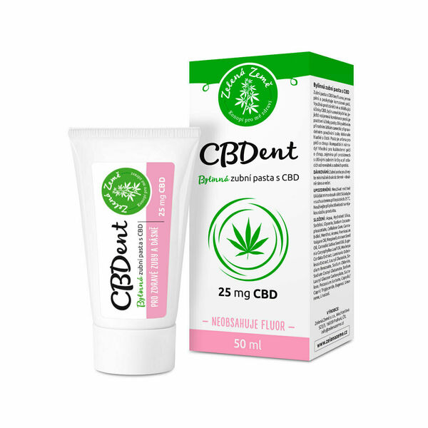 Zelená Země  CBD zubní pasta CBDent 50 ml porovnat ceny