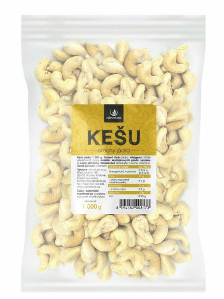 Allnature Kešu jádra 1000g porovnat ceny