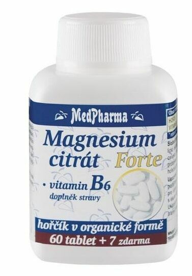 MedPharma Magnesium citrát Forte + vitamin B6 67 tablet porovnat ceny