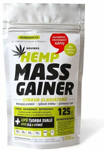 Zelená Země Konopný gainer Fitness 125g porovnat ceny