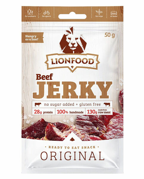 Lionfood Beef Jerky Original 50g porovnat ceny