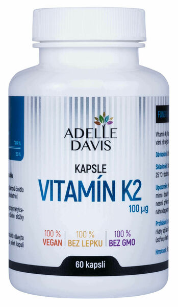 Adelle Davis Vitamín K2 (MK-7) 100 mcg 60 kapslí porovnat ceny
