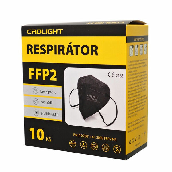 YWSH FFP2 Respirátor 10 ks Černý porovnat ceny