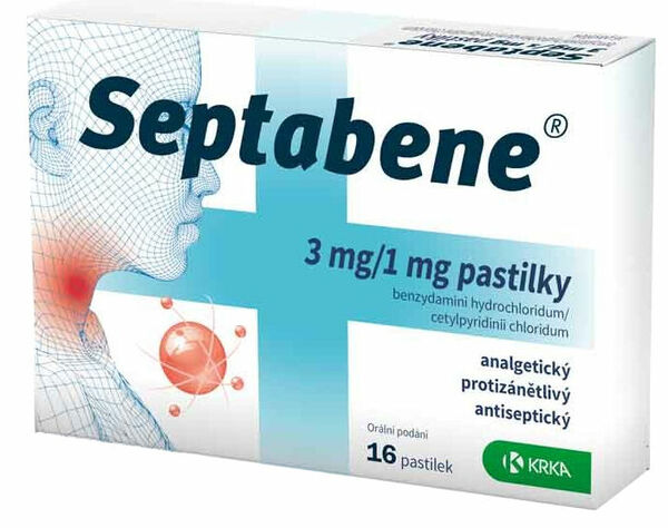 Septabene® 3 mg/1mg pastilky 16ks porovnat ceny