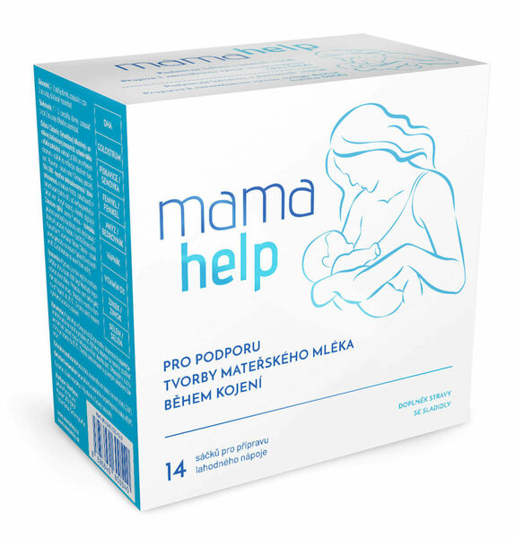 MamaHelp podpora laktace s čokoládovou příchutí 14 sáčků porovnat ceny