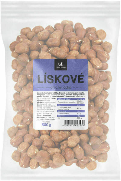 Allnature Lísková jádra 500g porovnat ceny