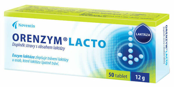 Noventis  Orenzym Lacto 50 tablet porovnat ceny