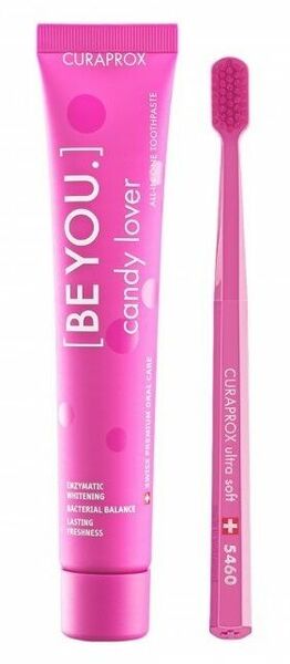 CURAPROX BE YOU Candy lover set Pasta 90ml + CS 5460 Pink porovnat ceny