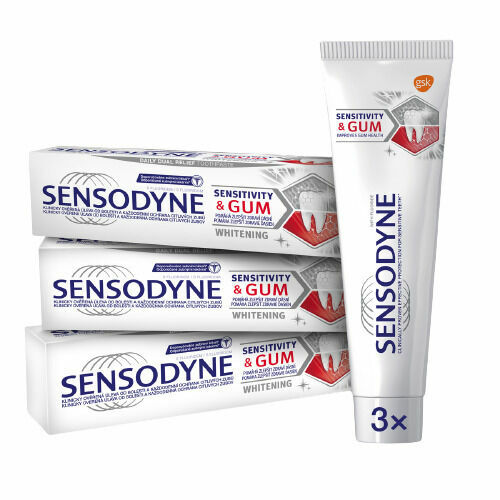 Sensodyne Zubní pasta Sens&Gum Whitening 3x75ml porovnat ceny