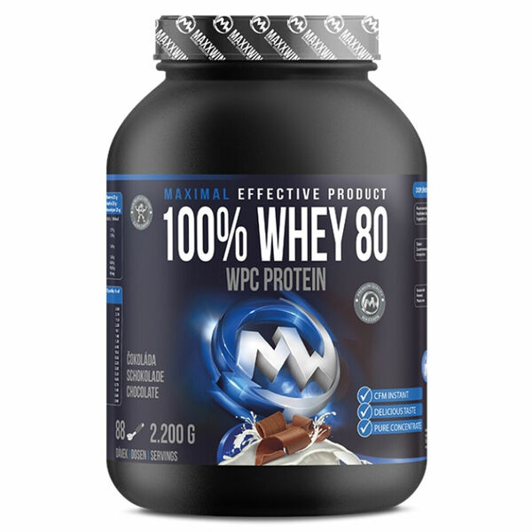 MAXXWIN 100% Whey protein 80 čokoláda 2200 g porovnat ceny