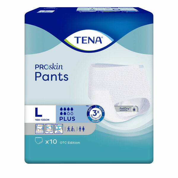 TENA Pants plus natahovací absorpční kalhotky 6 kapek vel. L 10 kusů porovnat ceny