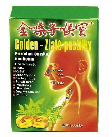 Golden Zlaté pastilky 12ks - při bolestech v krku, problémech s hlasivkami a kašli porovnat ceny
