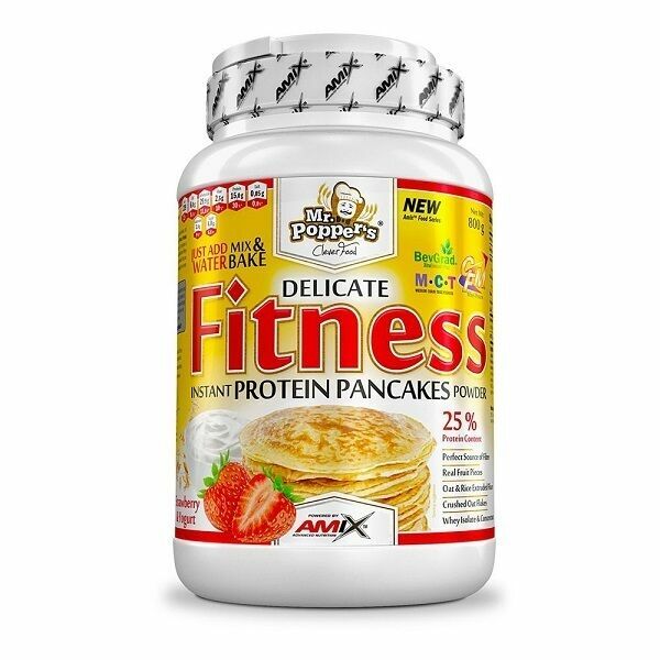 Amix Fitness Protein Pancakes, jahoda a jogurt, 800g porovnat ceny