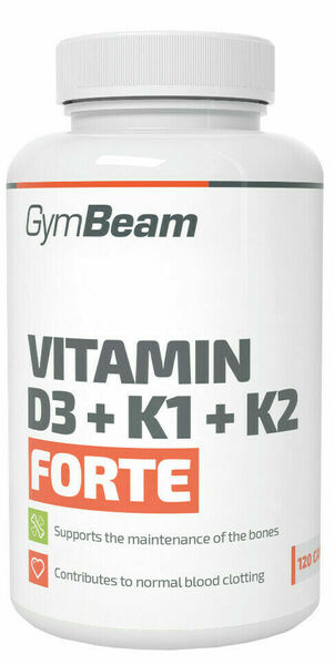 GymBeam Vitamin D3+K1+K2 Forte 120 kapslí porovnat ceny