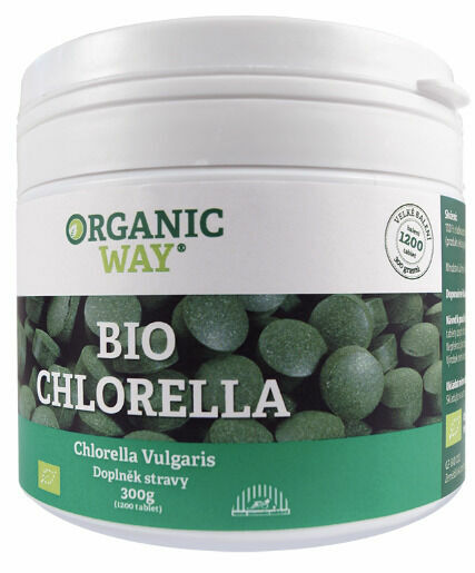 Organic Way Chlorella BIO 300g 1200 tablet porovnat ceny