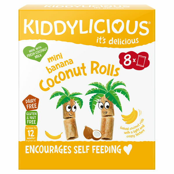 Kiddylicious Mini banánové trubičky 54,4g porovnat ceny