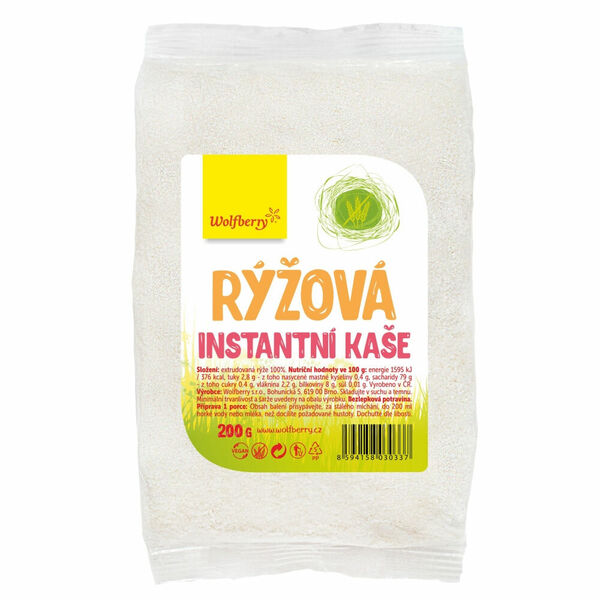 WOLFBERRY Rýžová kaše 200 g porovnat ceny