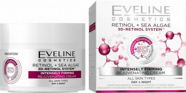 Eveline Cosmetics  Eveline 3D Retinol & Mořské řasy - Intenz. zpevňující omlazující denní a noční krém 50ml porovnat ceny