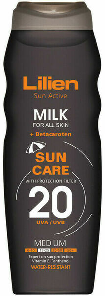 Lilien Sun active milk SPF 20 200ml porovnat ceny