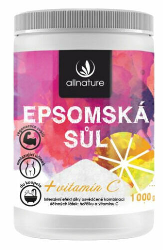 Allnature Epsomská sůl s vitamínem C 1000g porovnat ceny