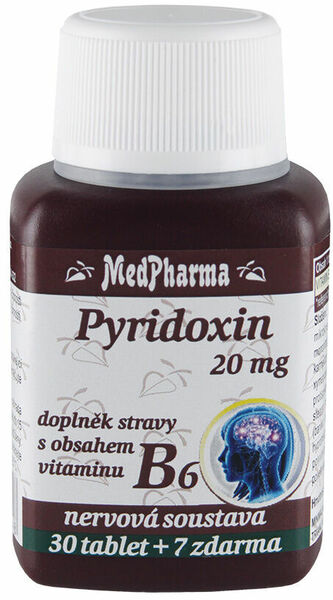 MedPharma Pyridoxin 20mg (vitamin B6) 37 tablet porovnat ceny