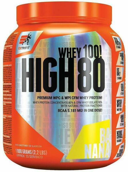 Extrifit High Whey 80 1000g banán porovnat ceny