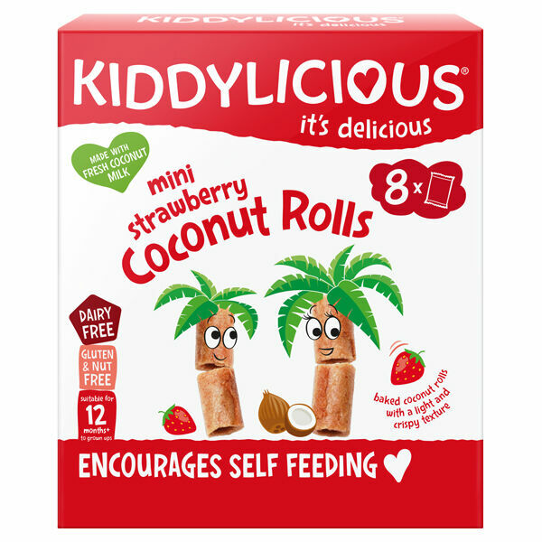 Kiddylicious Mini jahodové trubičky 54,4g porovnat ceny