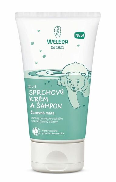 Weleda Sprchový krém a šampon 2v1 Čarovná máta 150ml porovnat ceny