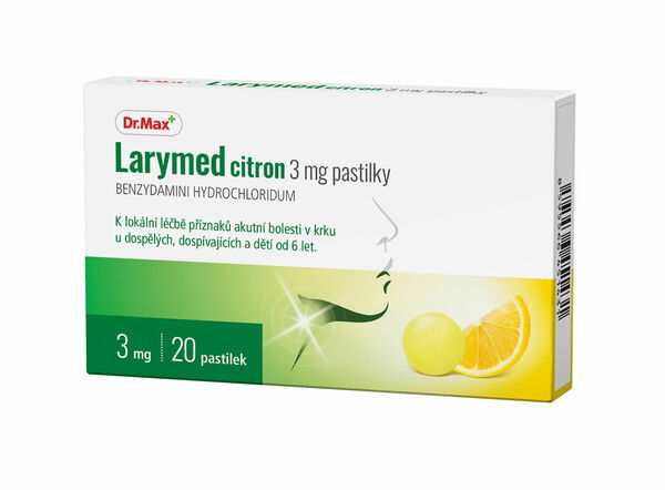 Dr.Max Larymed citron 3 mg 20 pastilek porovnat ceny