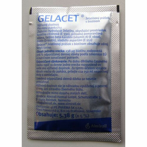 GELACET želatinový prášek sáčky 21ks x 5.3g porovnat ceny