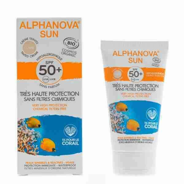 Alphanova Opalovací tónující krém světlý SPF50+ 50g porovnat ceny