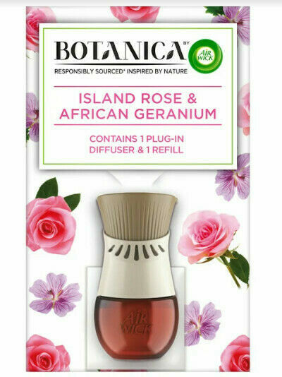 Airwick  Botanica by Air Wick elektrický osvěžovač vzduchu - strojek a náplň - Exotická růže a africká pelargónie 19ml porovnat ceny