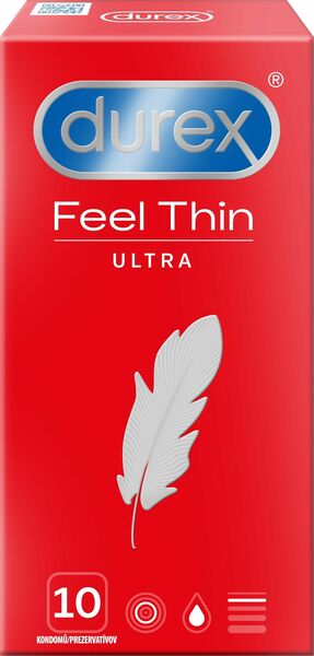 Durex Feel Ultra Thin Kondomy 10ks porovnat ceny