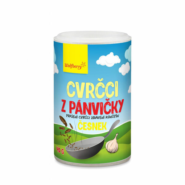WOLFBERRY Cvrčci z pánvičky česnek 40 g porovnat ceny